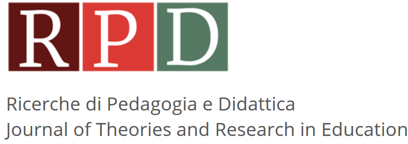 Ricerche di Pedagogia e Didattica. Journal of Theories and Research in Education